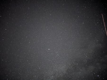 恒星と流星 星,流れ星,流星の写真素材