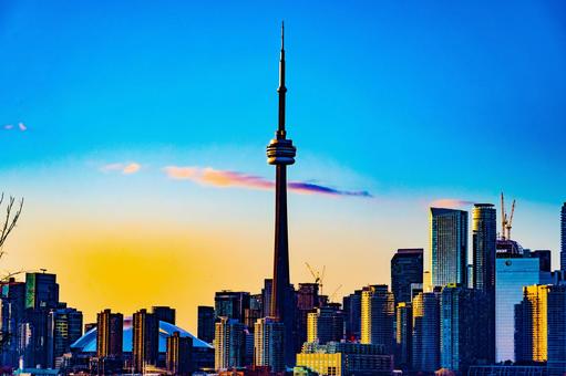 CN Tower at dawn, JPG
