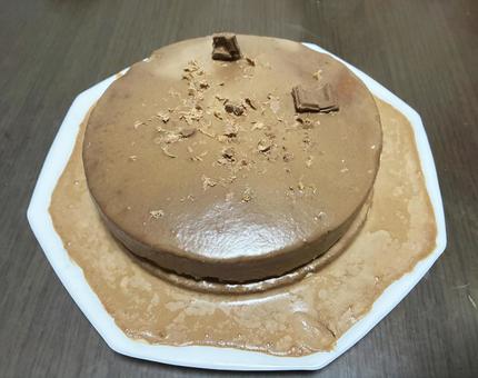 手作りチョコレートケーキ 手作りチョコレートケーキ チョコレートケーキ,ホール,手作りの写真素材