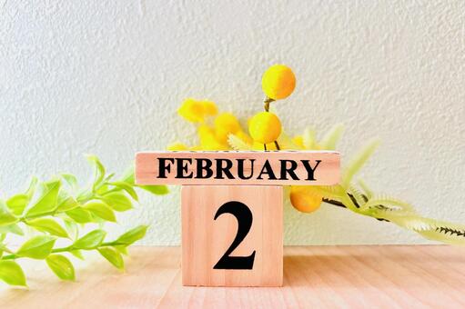 2月のさわやかなイメージ 2月,february,予定の写真素材