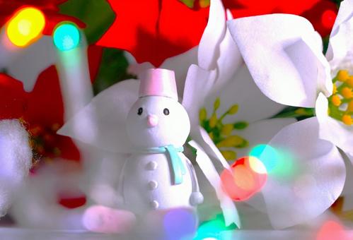 クリスマス②（スノーマン） クリスマス,雪だるま,フィギュアの写真素材