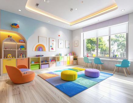 診療所のキッズスペースの写真