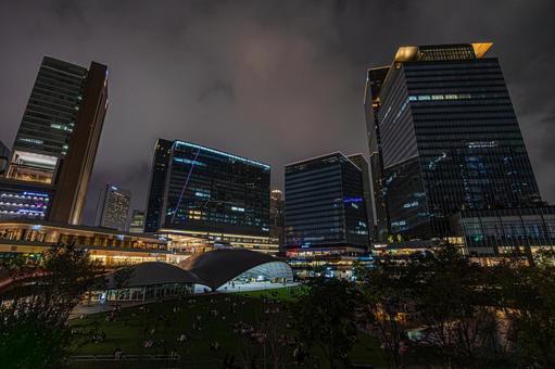 都市夜景 都市夜景,夜景,大阪の写真素材