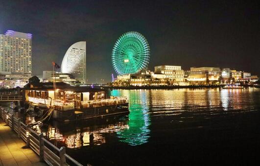みなとみらいの夜景 横浜,みなとみらい,夜景の写真素材