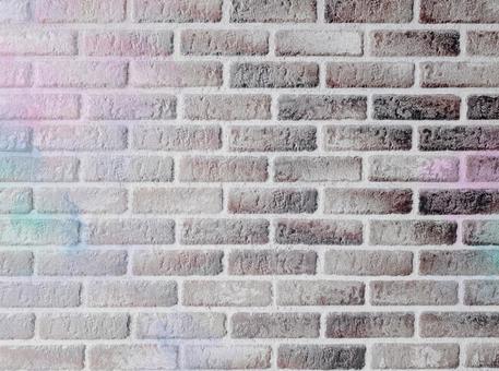 Pastel color smudges on a monochrome brick wall, JPG Pastel color smudges on a monochrome brick wall, JPG