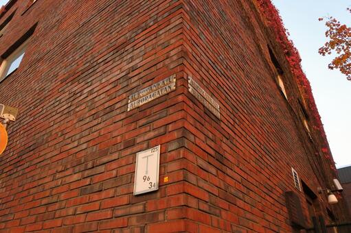 レンガの建物 レンガの建物の写真