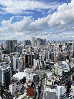 大阪・通天閣からの風景・展望台 大阪・通天閣からの風景・展望台 大阪,通天閣,展望台の写真素材