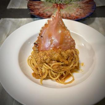 ワタリガニのトマトパスタ ワタリガニのトマトパスタの写真