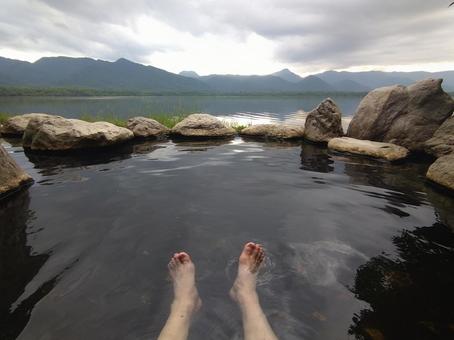 屈斜路湖　コタンの湯２ 北海道,屈斜路湖,コタンの湯の写真素材