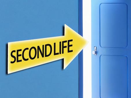 セカンドライフ　第二の人生へと進みます セカンドライフ,進む,人生の写真素材