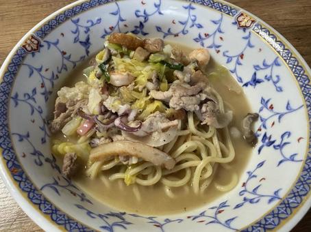 チャンポン チャンポン ちゃんぽん,麺料理,日本食の写真素材