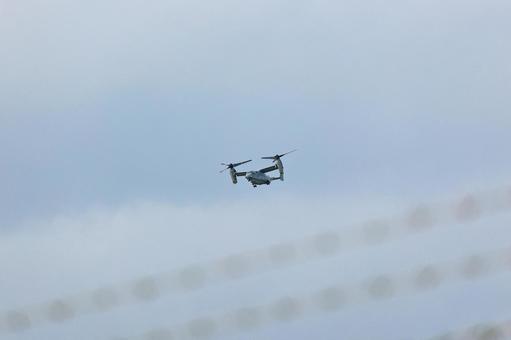 MV-22B オスプレイ MARINES mvー22b,オスプレイ,普天間基地の写真素材
