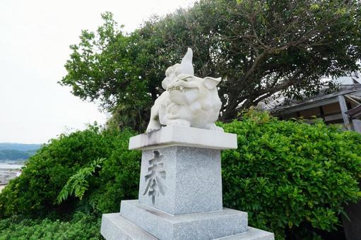 宮崎 青島神社の狛犬2 宮崎 青島神社の狛犬2 狛犬,石像,青島神社の写真素材