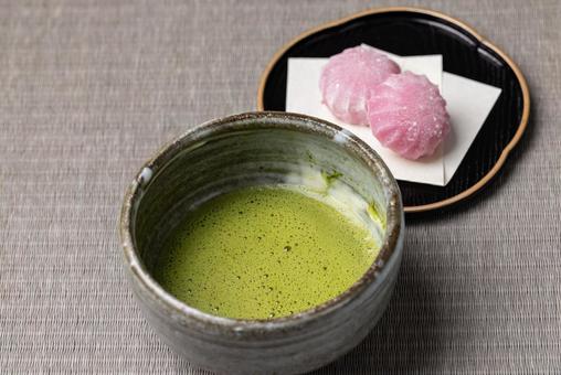 Matcha and Japanese sweets Japan, JPG