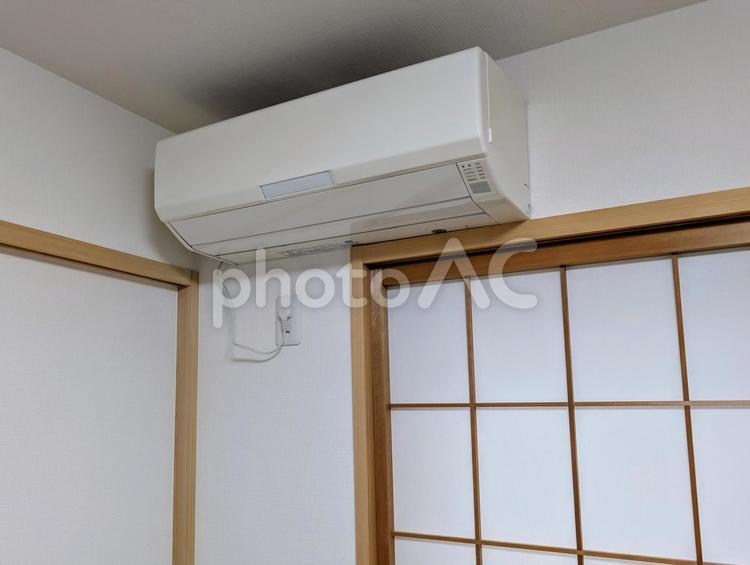 和室のエアコン 和室,エアコン,空調の写真素材