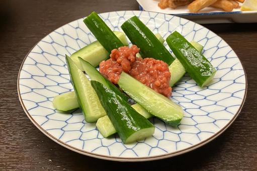 味噌きゅう 味噌きゅう キュウリ,味噌,野菜の写真素材