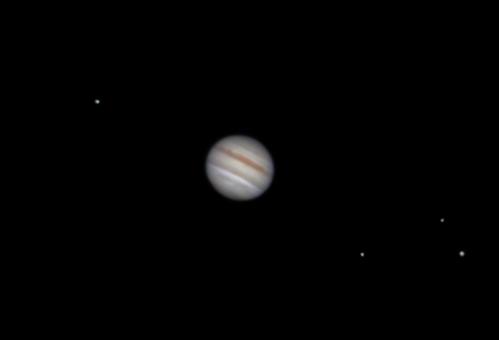木星とガリレオ衛星 木星とガリレオ衛星の写真