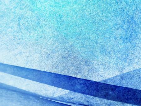 和紙 ざらざらした淡い水色と青いライン 和紙 ざらざらした淡い水色と青いライン 和紙,紙,壁紙の写真素材