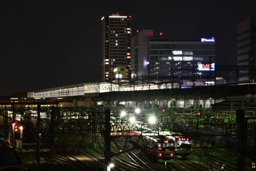 市街地の夜景 市街地の夜景の写真