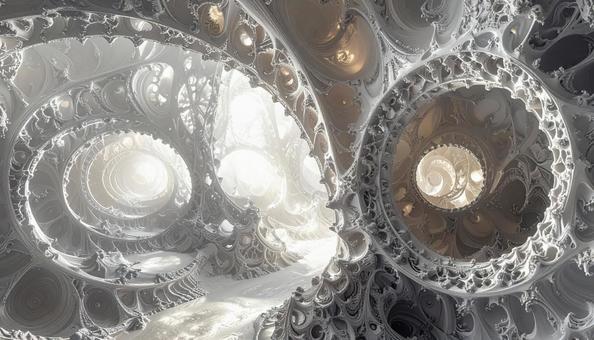 螺旋構造のプラチナ迷宮 螺旋構造のプラチナ迷宮の写真