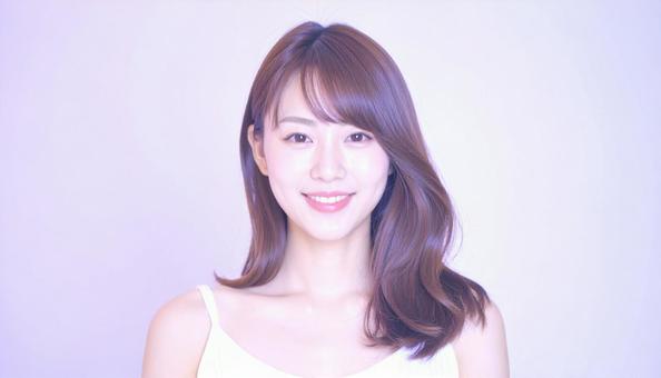 ヘアスタイルモデル:ロングヘア ヘアスタイルモデル:ロングヘアの写真
