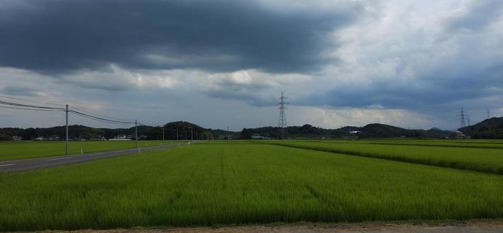 福島県須賀川市 田園風景 福島県須賀川市 田園風景 福島県,須賀川,田園の写真素材