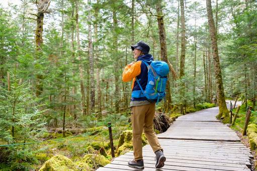 Photo, trekking, climbing, male, 