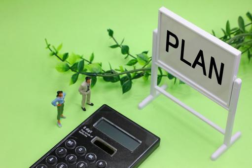 PLANと書かれたホワイトボード plan,構想,プランの写真素材