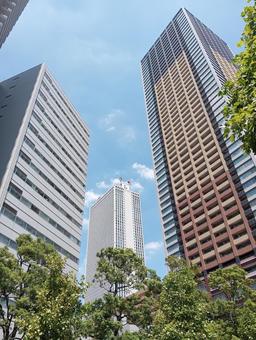 サンシャイン60とタワーマンション サンシャイン60とタワーマンションの写真