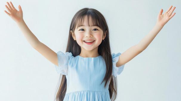 笑顔の女の子 笑顔の女の子の写真