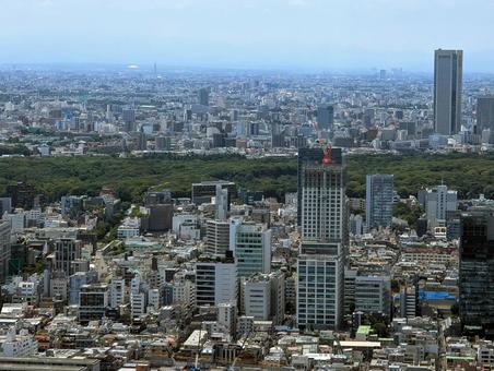 六本木ヒルズからの眺め 六本木ヒルズからの眺め マンション,空,密集の写真素材
