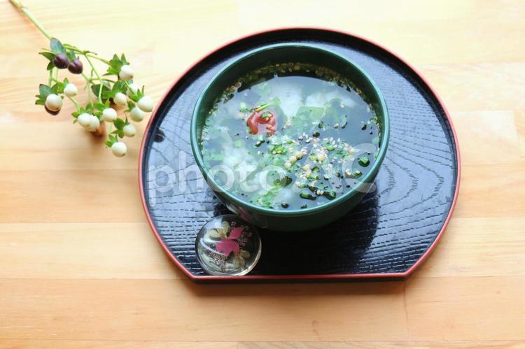 梅茶漬け お茶漬け,梅茶漬け,梅干しの写真素材