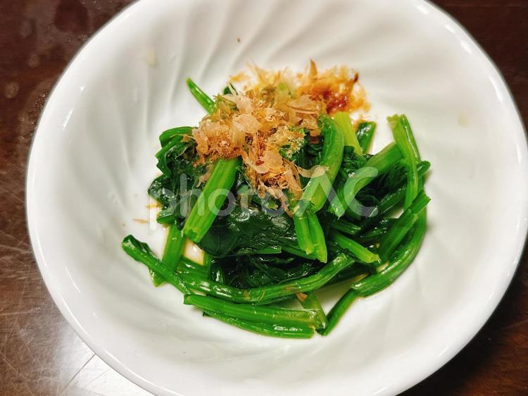 ほうれん草のお浸し ほうれん草,お浸し,美味しいの写真素材
