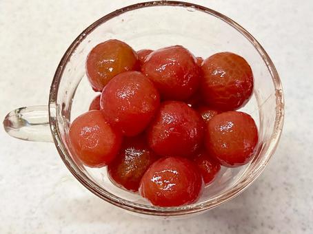 Photo, tomato, petit tomatoes, measuring cup, 