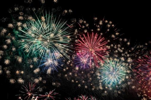花火 花火 はなび,花火,夜の写真素材