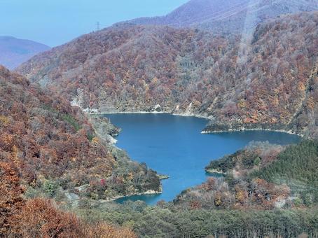 清津峡の紅葉5 紅葉,秋,清津峡の写真素材