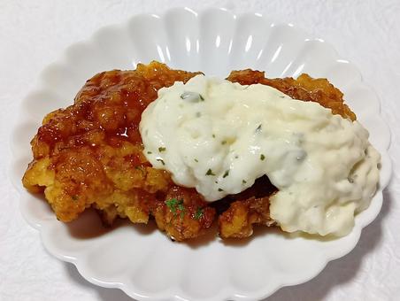 タルタルチキン南蛮 チキン南蛮,鶏竜田揚げ,料理の写真素材