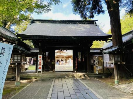 駒形神社 神門 駒形神社 神門 駒形神社,岩手県奥州市,陸中国一宮の写真素材