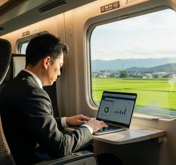 ビジネスシーン　パソコン作業の写真