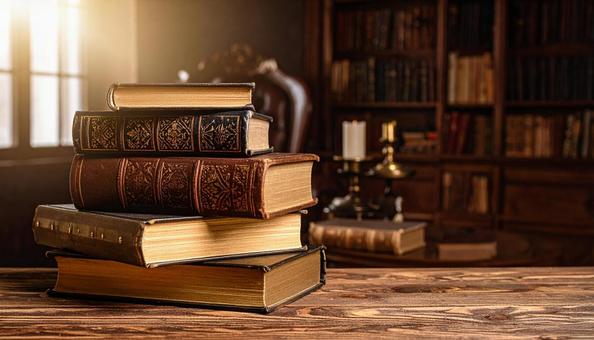 山積みの本のイメージ 積読 山積みの本のイメージ 積読の写真