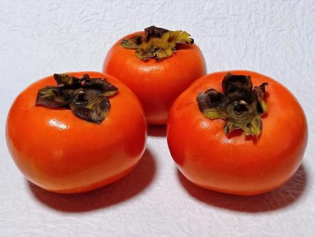 柿 カキ,果物,果実の写真素材