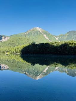 大正池 大正池,上高地,長野の写真素材