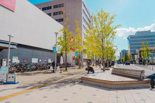 【佐賀】佐賀駅の周辺 佐賀,佐賀駅,駅の写真素材