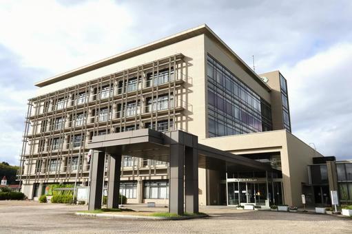 精華町役場・町立図書館 建物外観 精華町役場・町立図書館 建物外観 精華町役場,町立図書館,精華町の写真素材