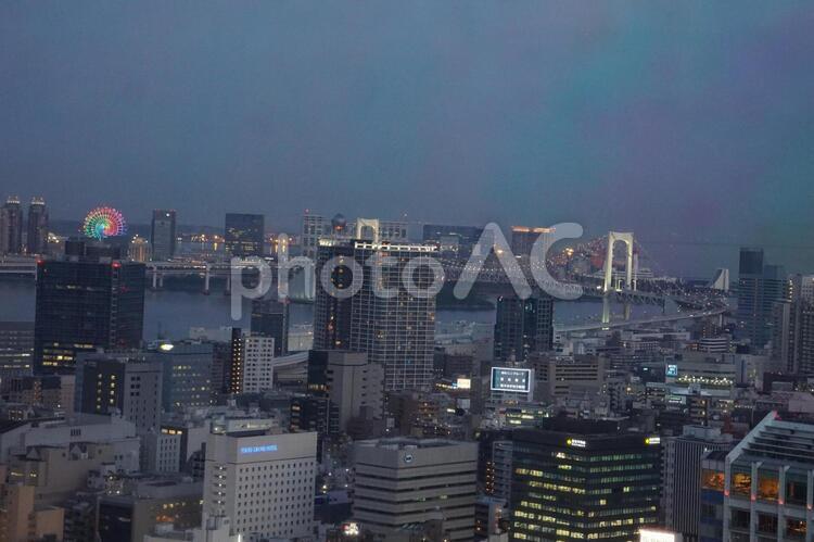 東京タワー　ビル群　景色 東京タワー,景色,夜景の写真素材