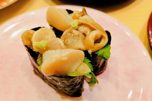 美味しいお寿司(軍艦・ホッキ貝ひも) 美味しいお寿司(軍艦・ホッキ貝ひも) お寿司,軍艦巻き,ホッキの写真素材