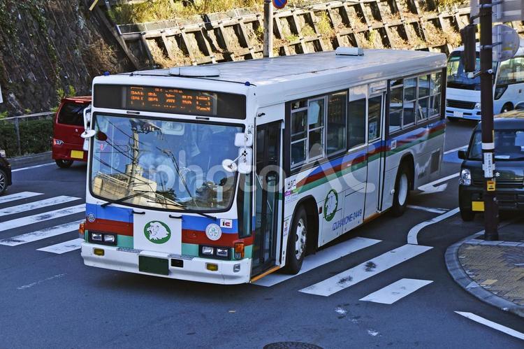 いすゞ　キュービックバス　伊豆箱根 大型バス,路線バス,旅行の写真素材