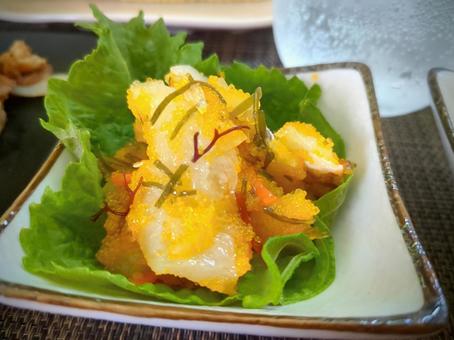 鯛のとびこ和え 鯛のとびこ和え 鯛,魚,トビコの写真素材