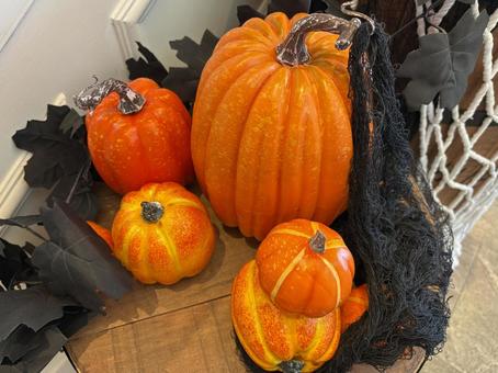 ハロウィンのかぼちゃディスプレイ ハロウィンのかぼちゃディスプレイ ハロウィン,かぼちゃ,秋の写真素材