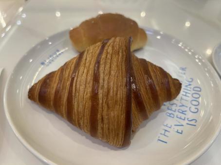 Butter croissants at Bangkok Cafe, Thailand, JPG